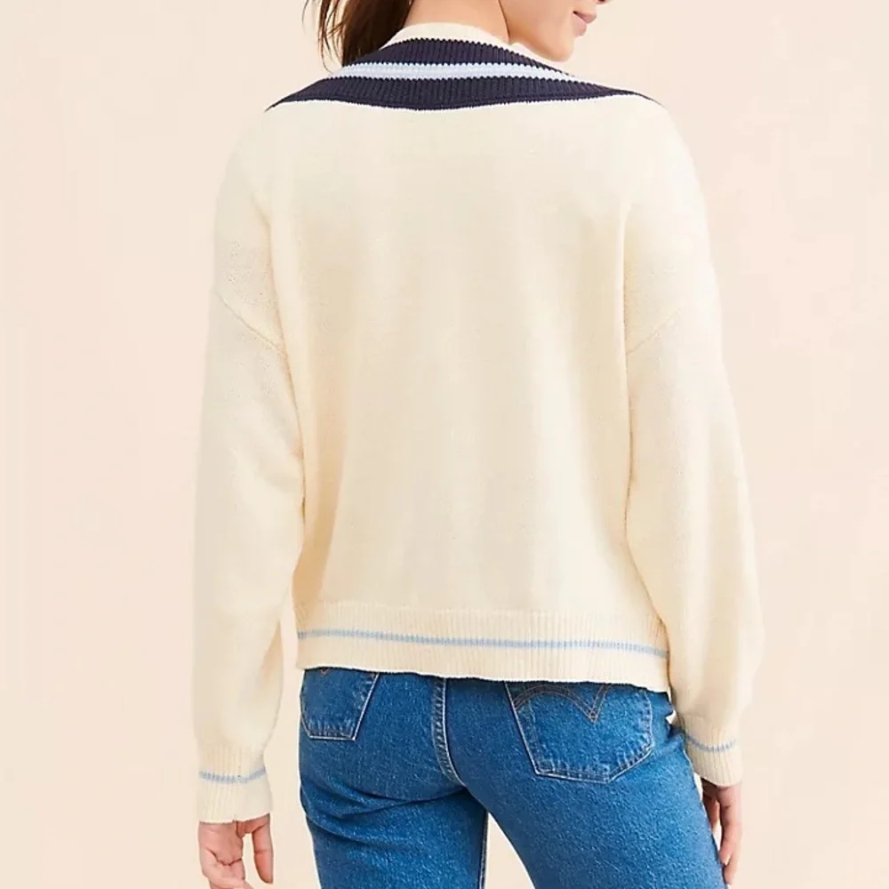 Anthropologie X Callahan Dee Vee Preppy Cable Knit Sweater
